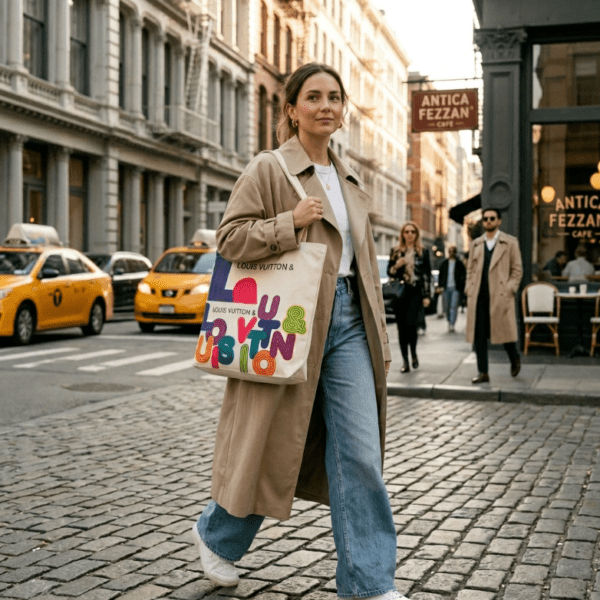 LOUIS VUITTON & Exhibition Limited Edition Canvas Tote Bag - Colorful Pop Art Logo