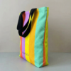 Rainbow Canvas Tote Bag – Colorful Stripe Shopper