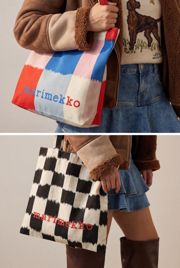 Nordic Style Floral Tote Bag – Large Canvas Shopper