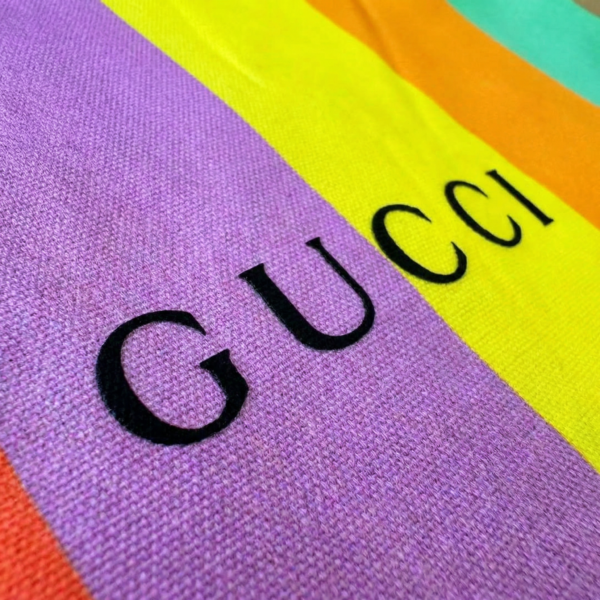 Rainbow Canvas Tote Bag – Colorful Stripe Shopper