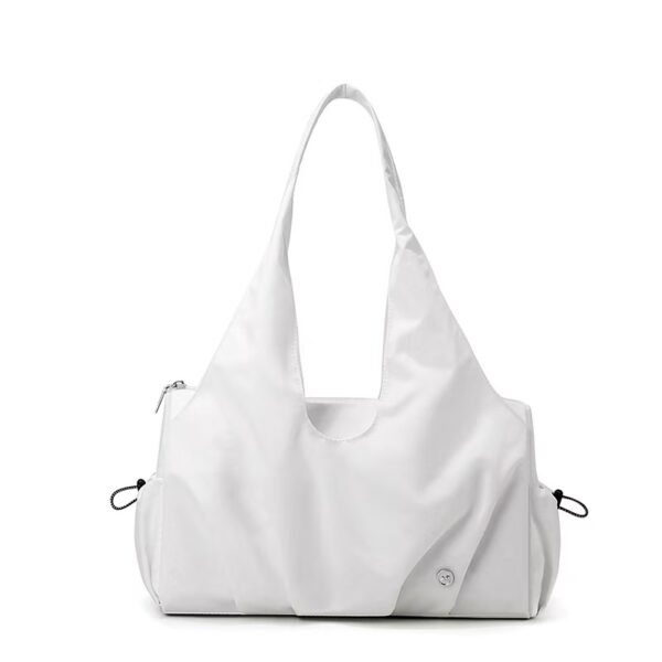 Minimalist Slouchy Hobo Bag | Soft Aesthetic Nylon/Canvas Travel & Work Tote Bag for Women