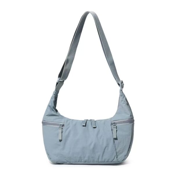 Ultra-Lightweight Nylon Crescent Shoulder Bag | Multi-Pocket Crossbody Hobo Bag (0.21kg)