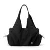 Minimalist Slouchy Hobo Bag | Soft Aesthetic Nylon/Canvas Travel & Work Tote Bag for Women