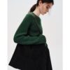 Moss Green Corduroy Slouchy Tote Bag – Minimalist Large Shoulder Bag for Everyday Chic