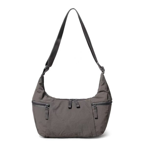 Ultra-Lightweight Nylon Crescent Shoulder Bag | Multi-Pocket Crossbody Hobo Bag (0.21kg)