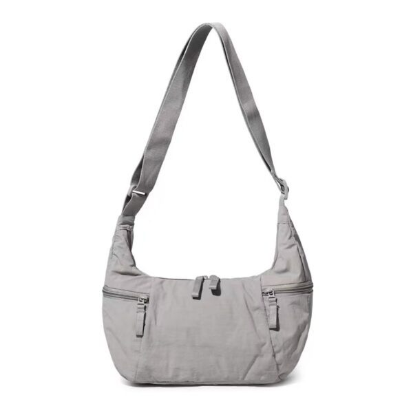 Ultra-Lightweight Nylon Crescent Shoulder Bag | Multi-Pocket Crossbody Hobo Bag (0.21kg)