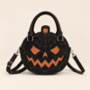 Halloween Pumpkin & Spider Web Mini Crossbody Purse