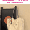 Reversible 2-in-1 Striped Canvas Tote Bag | Large Capacity Dual-Style Shoulder Bag