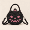 Halloween Pumpkin & Spider Web Mini Crossbody Purse