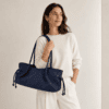 Minimalist Ruched East-West Tote | Cleancarry