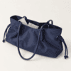 Minimalist Ruched East-West Tote | Cleancarry