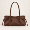 Minimalist Ruched East-West Tote | Cleancarry