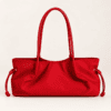 Minimalist Ruched East-West Tote | Cleancarry