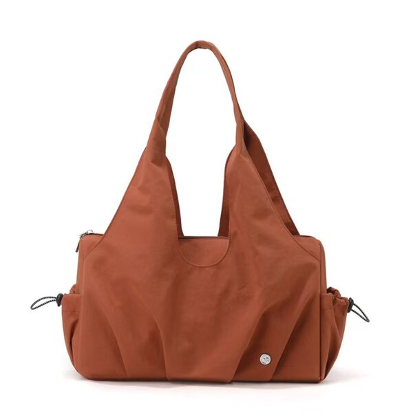 Minimalist Slouchy Hobo Bag | Soft Aesthetic Nylon/Canvas Travel & Work Tote Bag for Women