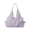 Minimalist Slouchy Hobo Bag | Soft Aesthetic Nylon/Canvas Travel & Work Tote Bag for Women