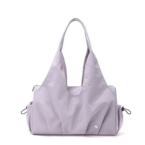 Minimalist Slouchy Hobo Bag | Soft Aesthetic Nylon/Canvas Travel & Work Tote Bag for Women