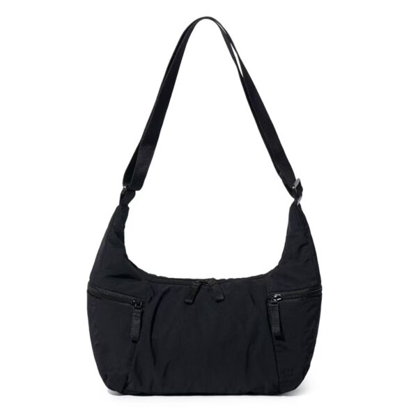 Ultra-Lightweight Nylon Crescent Shoulder Bag | Multi-Pocket Crossbody Hobo Bag (0.21kg)