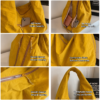 Oversized Slouchy Nylon Hobo Bag | Lightweight Large Capacity Shoulder Bag with Zipper Pockets